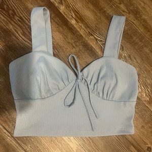 light blue size S forever 21 tank tie top
